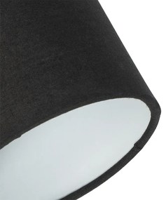 Stoffen Moderne plafondlamp zwart 5-lichts - Hetta Modern E14 rond Binnenverlichting Lamp