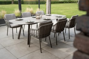 Taste by 4 Seasons Puglia tuinset terre met Manolo tafel 240 cm Tuinstoel   bruin weerbestendig