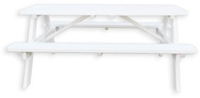 Picknicktafel Deluxe 180 x 70 cm - Wit