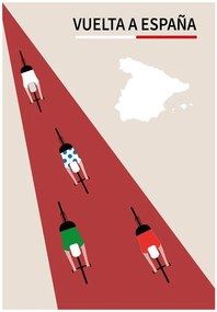 Ilustratie Vuelta a espana, Poster Paperago