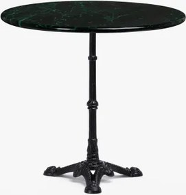 Roma Marmeren Bartafel Zwart & Rond & Groen Marmer Big Flower - Sklum