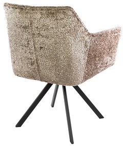 Velvet Eetkamerstoel Draaibaar Zand