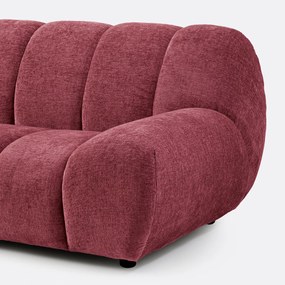 Hoekbank links, dik fluweel, Nuria