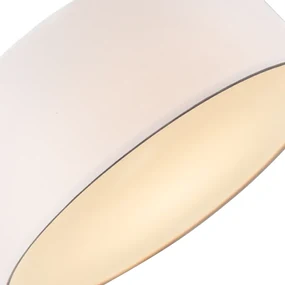 Stoffen Plafondlamp roze 40 cm incl. LED - Drum LED Modern rond Binnenverlichting Lamp