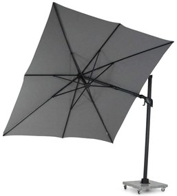 Santika Furniture Santika Belize Deluxe Parasol X Antraciet Frame/ Mid Grey Aluminium Grijs