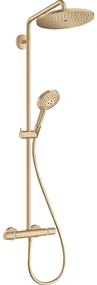 Hansgrohe Croma select Select Regendoucheset - thermostaat - air 1jet - EcoSmart - croma 280 hoofddouche - handdouche 3 standen - ecosmart - brushed bronze 26891140