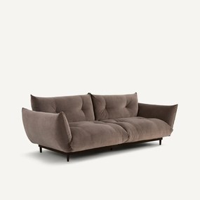 3-zits bank, stoned fluweel, VITORIA