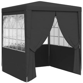 vidaXL Partytent met zijwanden professioneel 90 g/m² 2x2 m antraciet