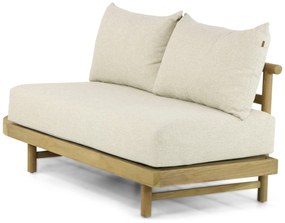 Hoek loungeset 5 personen Teak Old teak greywash  Santika Furniture Santika