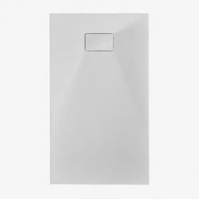 Rechthoekige Antislip En Extra Platte Smc-hars Douchebak Soho Wit & 120 X 70 Cm - Sklum