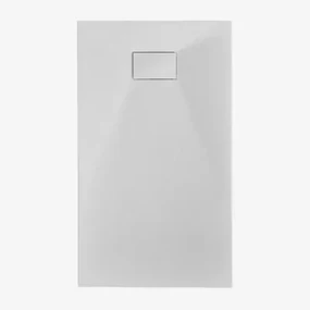 Rechthoekige Antislip En Extra Platte Smc-hars Douchebak Soho Wit & 120 X 70 Cm - Sklum
