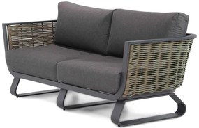 Stoel en Bank Loungeset Aluminium/wicker Grijs 4 personen Santika Furniture Santika Tika