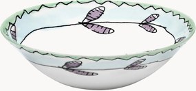 Fine Bone China schalen Midnight Flowers, 2-delig