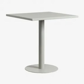 Vierkante Keukentafel 70x70 Cm In Metaal Mizzi Groen – Khaki - Sklum