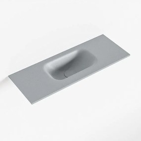 Mondiaz EDEN Fontein - 60x23x0.9cm - wasbak midden - zonder kraangaten - voor toiletmeubel - Solid surface - Plata F50107Plata