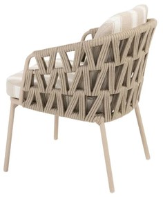 4 Seasons Outdoor Beverly tuinset met Hampton tafel 300 cm LoungestoelTuinstoel   beige weerbestendig