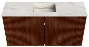Mondiaz Joya DLux 80cm toiletmeubel ruby met wastafel faye midden 1 kraangat ostra