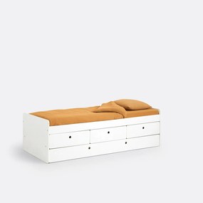 Bed met lades en lattenbodem, SELISA