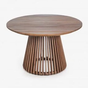 Ronde Tuintafel Ø120 Cm Van Acaciahout Mura Acacia Bruin - Sklum