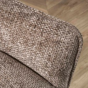 Eetkamerbank Taupe Stof Met Ruitstiksel