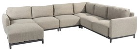 4 Seasons Outdoor Furore loungebank met eiland * SALE *      antraciet weerbestendig