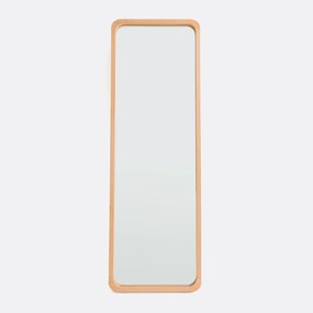 Spiegel op voet/psyche in beukenhout 50x150 cm, Alaria