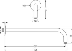Mexen Kai DR70 inbouw bad-doucheset met 25 cm regendouche, chroom - 77602DR70251-00