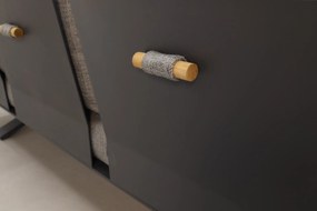 Suns Stockholm loungeset - Antraciet/teak - Light anthracite