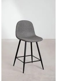 Glamm Hoge Kruk Grijs – Antraciet & ↑65 Cm & Zwart - Sklum