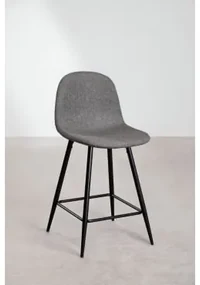 Glamm Hoge Kruk Grijs – Antraciet & ↑65 Cm & Zwart - Sklum