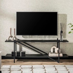 Tv-meubel 140 Cm Industrieel Minimalistisch - 140x35x51cm.