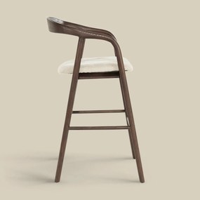 Eleonora Rayven Barkruk Hout Wabi Sabi Stijl Bruin