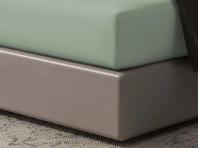 Hoeslaken Home - 100% natuurlijk katoen - 140x200 - oudgroen