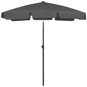 vidaXL Strandparasol 180x120 cm antracietkleurig