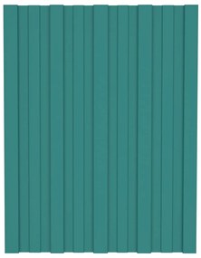 vidaXL Dakpanelen 12 st 60x45 cm gegalvaniseerd staal groen