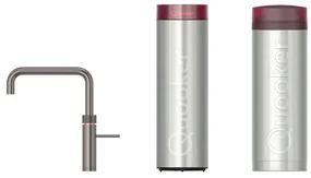 Quooker Fusion Square kokendwaterkraan - draaibare uitloop - PRO3 incl. Cube reservoir - Warm / kokend / bruisend / gefilterd water - Gunmetal 3FSGME-CUBE