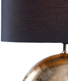 Landelijke tafellamp brons met zwart 53 cm - Kygo Landelijk E27 ovaal Binnenverlichting Lamp