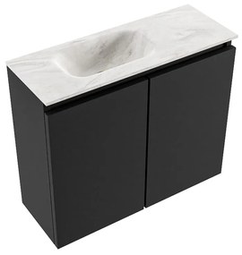 Mondiaz Ture DLux toiletmeubel 60cm urban met wastafel ostra links met kraangat