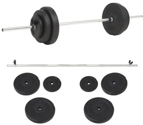 vidaXL Halterset 30 kg