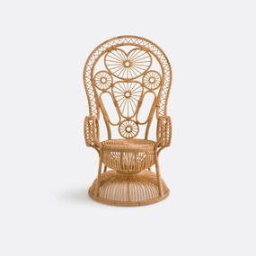 Fauteuil in gevlochten rotan Mamanuelle