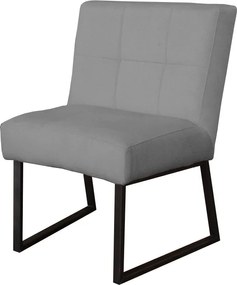 Eetkamerstoel - Amsterdam - geschikt voor ronde tafel - stof Element lichtgrijs 04