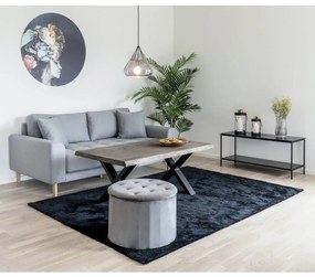 House Nordic Tv-meubel Avery met 2 schappen zwart