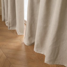 Verduisteringsgordijn van gewassen linnen, oogjes, Private