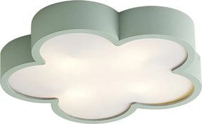 Kinder plafondlamp groen met wit - Lucille