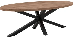 Goossens Eettafel Blade, Strak blad ovaal 260 x 120 cm 6 cm dik