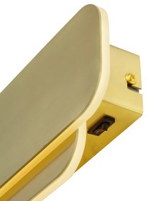 Moderne wandlamp messing incl. LED 3 staps dimbaar - Dias