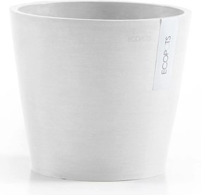 Ecopots bloempot Amsterdam 20 - Rond - Pure White - Diameter 20 x H17,1 cm
