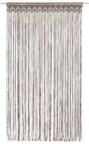 vidaXL Gordijn macramé 140x240 cm katoen taupe