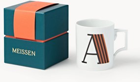 Handgemaakte beker Initials met decoratief motief