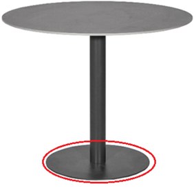 Bistroset 2 personen 70 cm Aluminium/textileen Grijs Osmen Joliet/Como